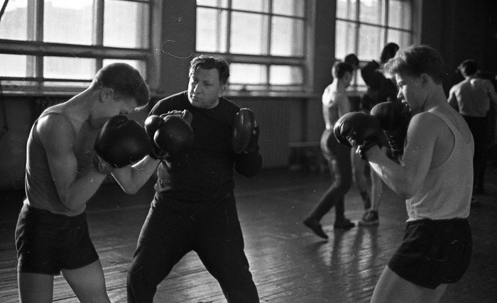 Тренировка баксëров СССР 30х годов