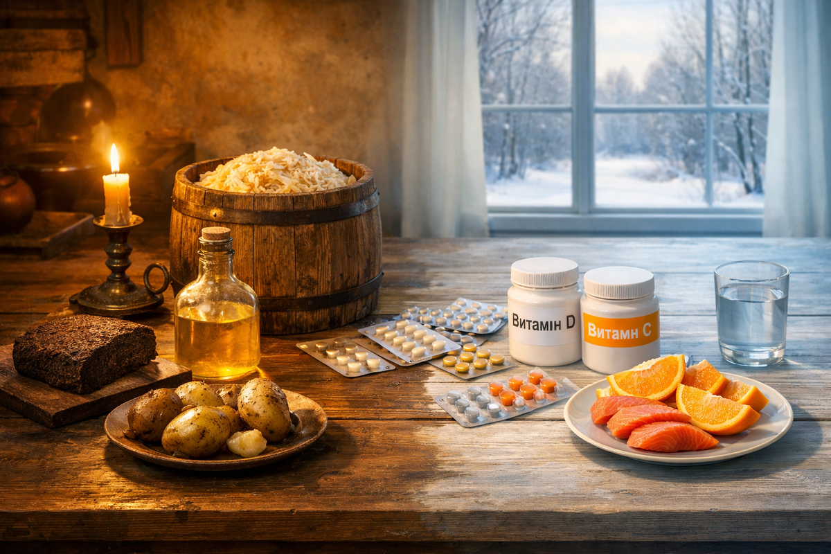 Витаминный голод зимой: от цинги и рахита до модных БАДов 