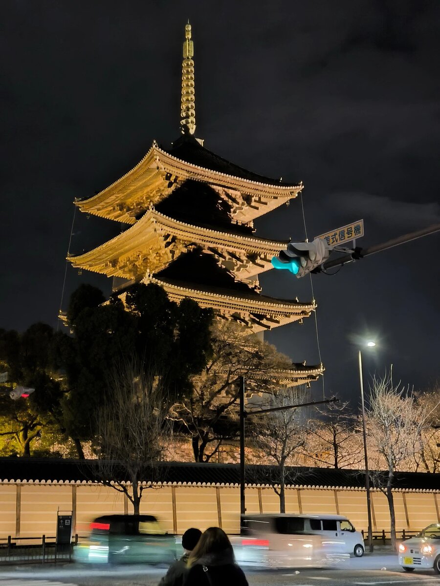 Вид на пагоду То-дзи с улицы