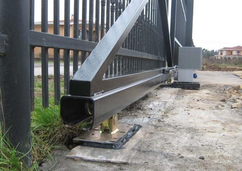 Откатные ворота, фото автора