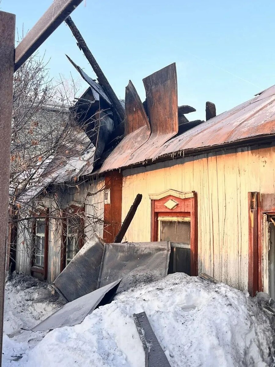    Пожар в Камне-на-Оби. Источник: СУ СК России по Алтайскому краю