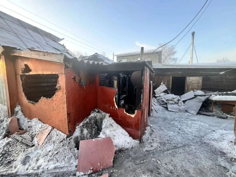    Пожар в Камне-на-Оби. Источник: СУ СК России по Алтайскому краю