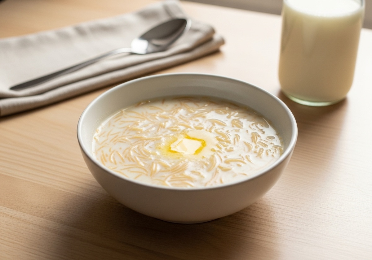 Молочный суп с вермешелью 