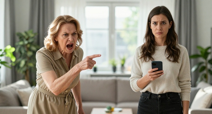 — Зачем ты полезла в мой телефон? — визжала свекровь. — Мы с сыном просто берегли твои нервы! Теперь ты всё испортила!