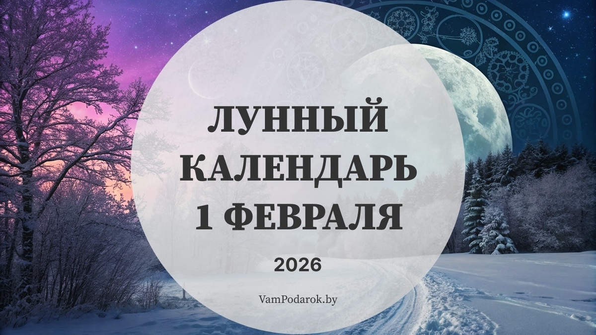 Лунный календарь на 1 февраля 2026 года