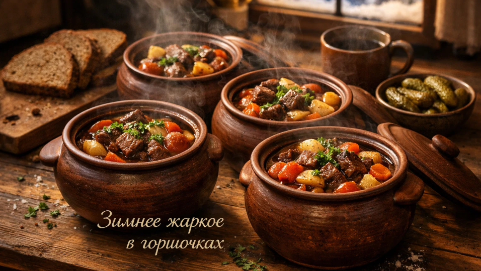 Когда на улице холодно, готовлю жаркое из говядины в горшочках — дом наполняется ароматом на весь вечер
