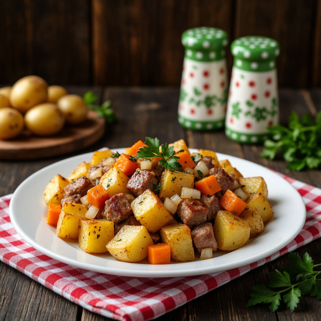 Свинина, запечённая с овощами: сытное блюдо «два в одном» 🍖