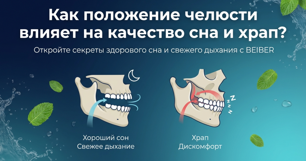 Как положение челюсти влияет на качество сна и храп?