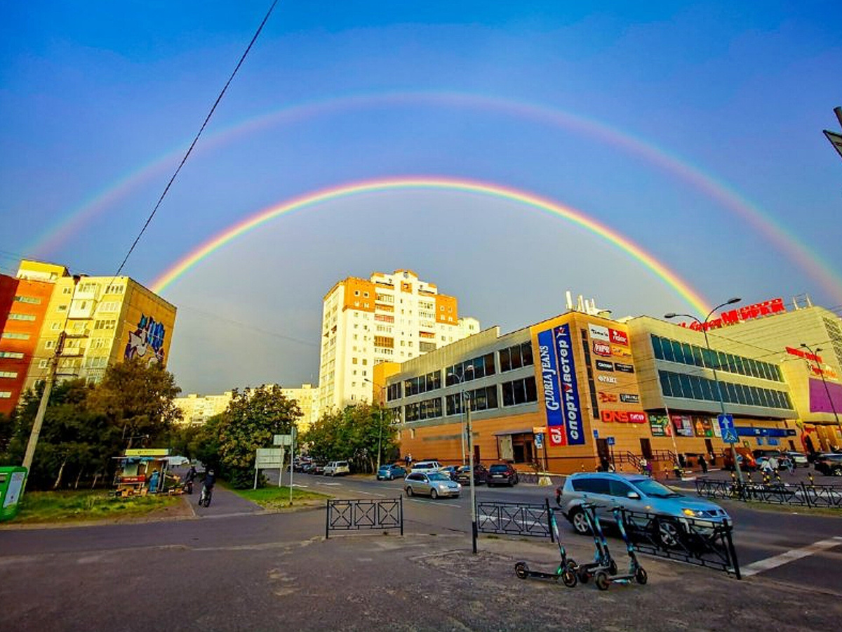 Фото из интернета. Двойная радуга. 2022 год