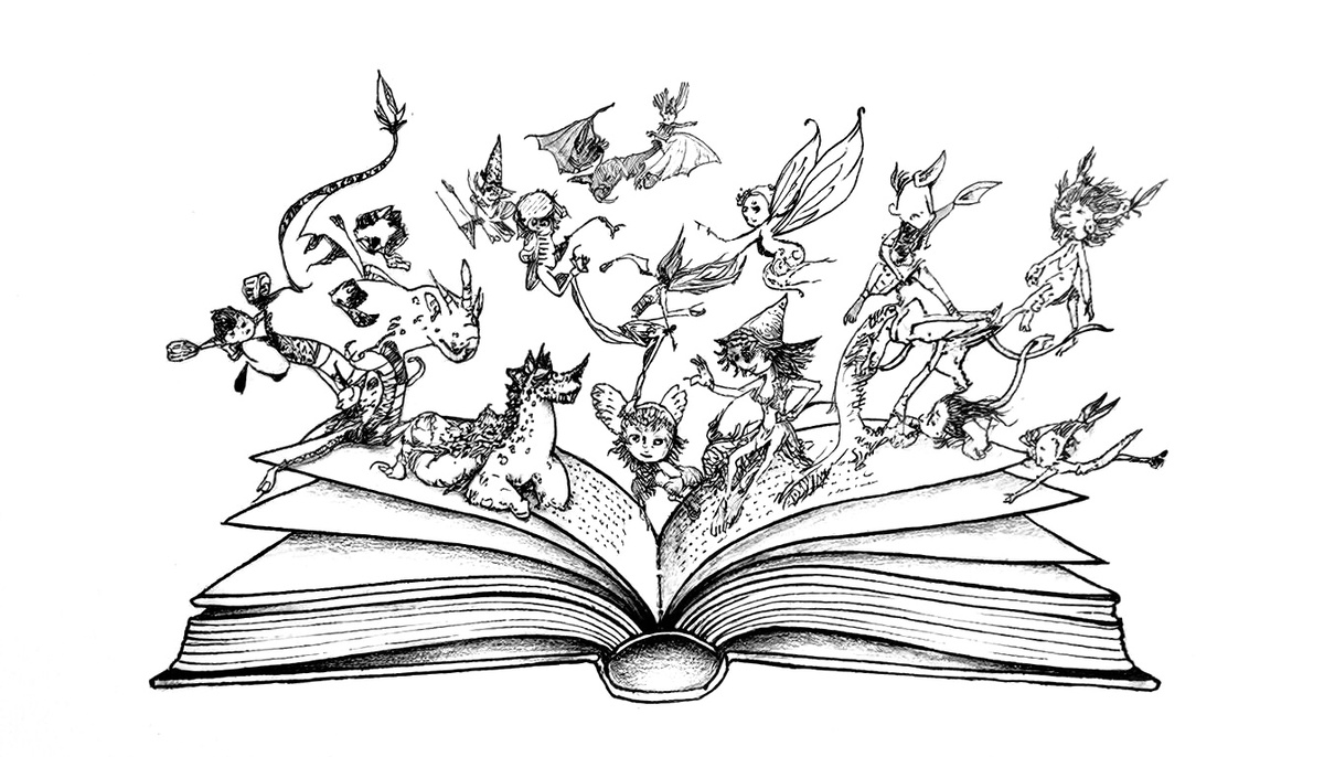 Якобы абстрактные персонажи из книги вылетают 😂