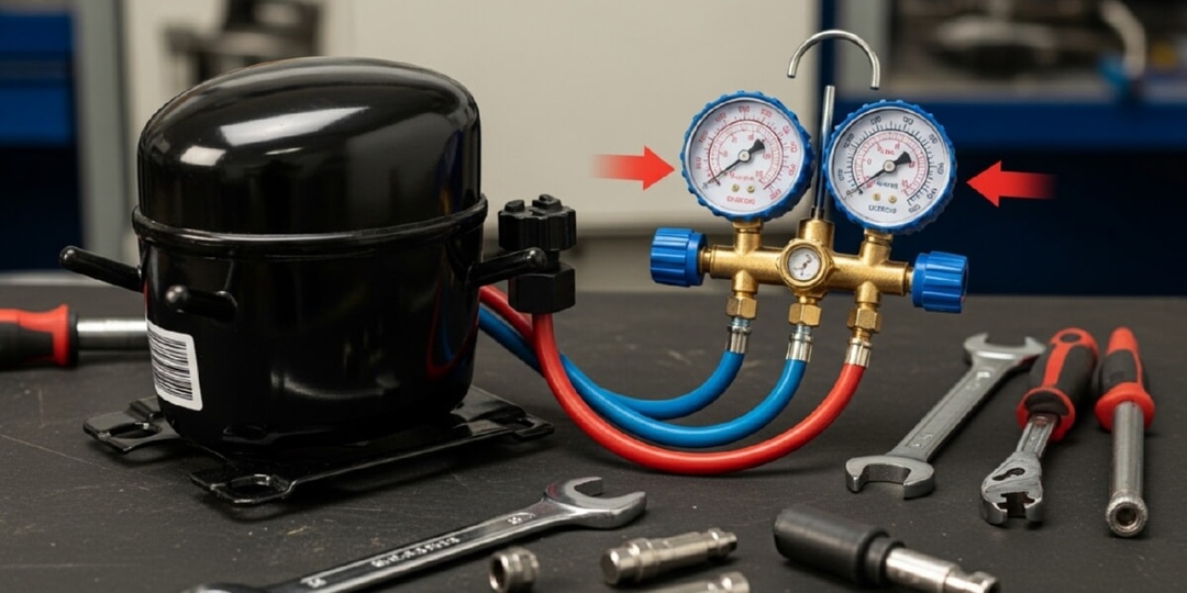 ПРОВЕРКА УРОВНЯ ФРЕОНА В ХОЛОДИЛЬНИКЕ