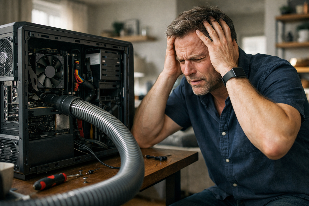 Никогда не чистите ПК пылесосом: 6 причин, почему это убивает электронику