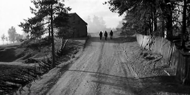 Кстати, и сама дорога уж слишком сильно наезжена автотранспортом, что тоже вызывает вопросы для тех краёв и того времени