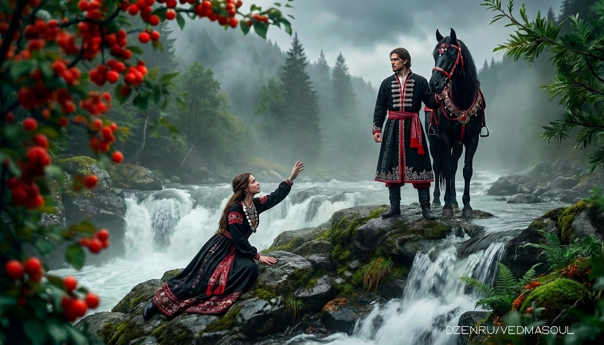 © Авторское изображение @vedmasoul. Cгенерировано ИИ. Порча, расклад, ритуал, чистка