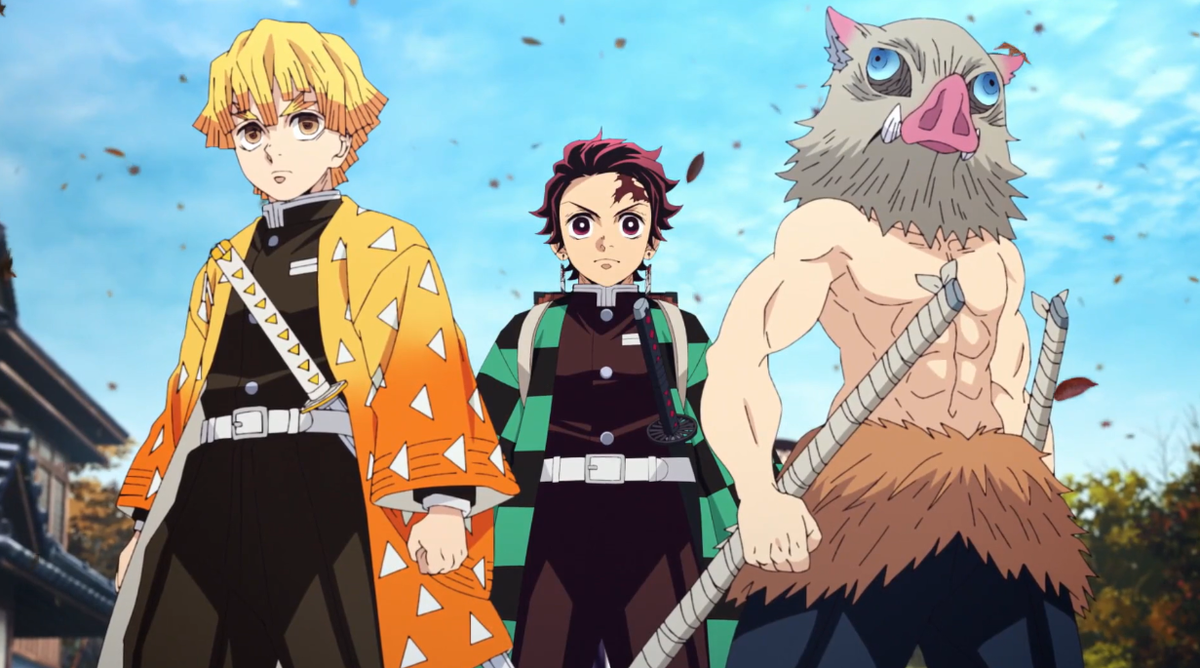 Кадр из аниме «Клинок, рассекающий демонов» (Demon Slayer: Kimetsu no Yaiba), 2-й сезон, 1-я серия. Студия: ufotable, 2021