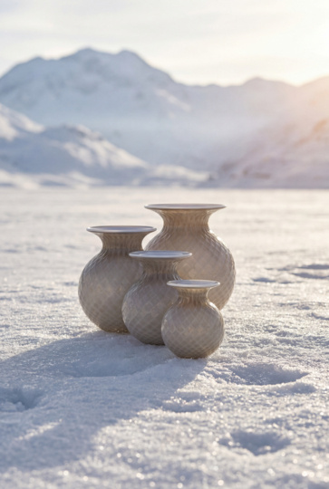 Дизайн по погоде: «снежная» коллекция стекла