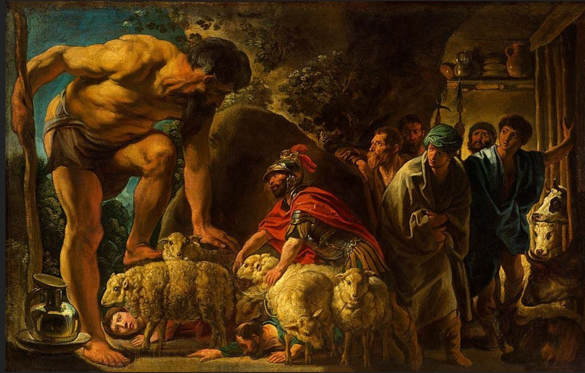 Якоб Йорданс. "Одиссей в пещере Полифема"