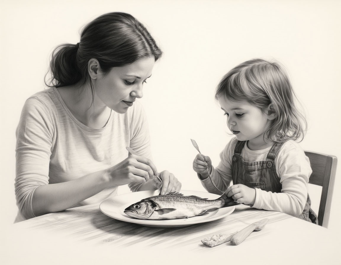 Сновидица описывает: «сидим, рыбу едим»