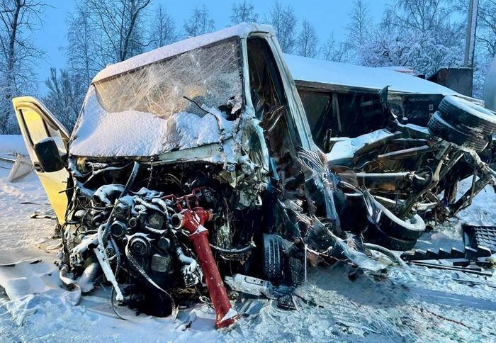 ДТП под Пензой. Фото © Telegram / Госавтоинспекция Пензенской области