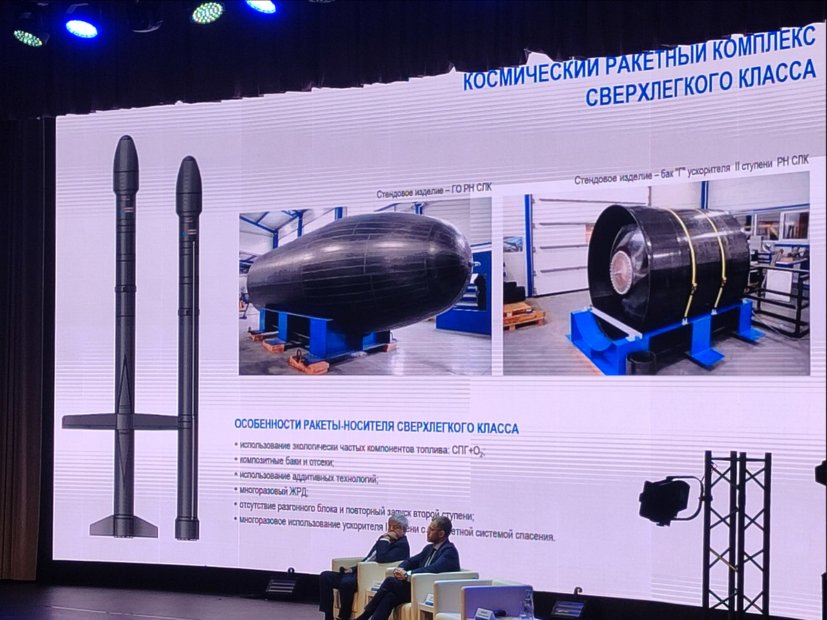 Фото 2.  РК СЛК.  Головной обтекатель и Бак Г 1 ступени.