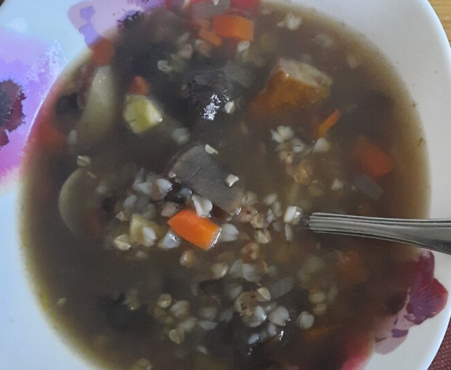 Суп гречневый с грибами