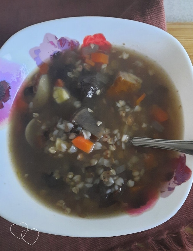 Гречневый суп. Фото автора