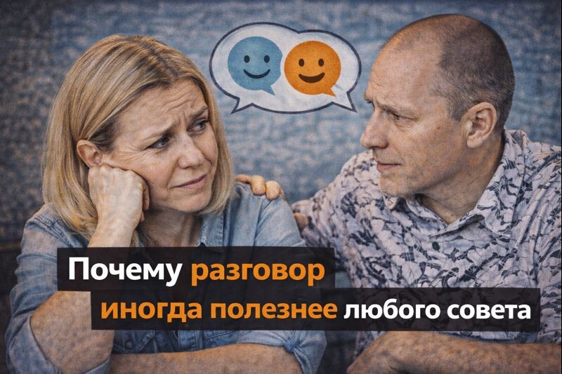 Почему разговор иногда полезнее любого совета