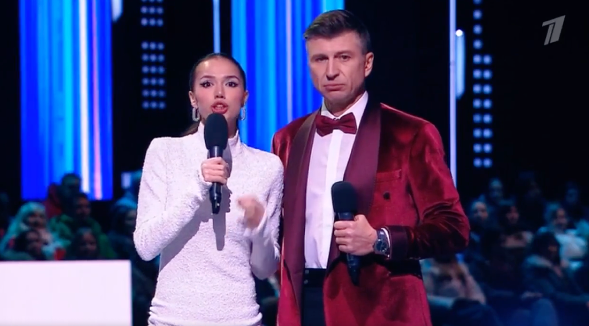 Кадр из шоу "Ледниковый период", Первый канал, второй выпуск, 31 января 2026 год