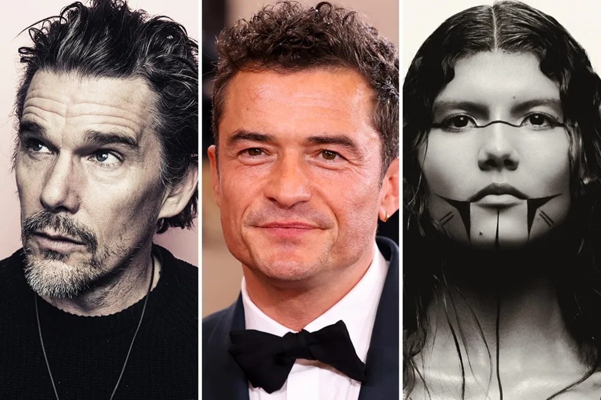 Итан Хоук, Орландо Блум и Зая Гуарани/Источник: Hawke, Guarani: Courtesy: Bloom: Getty Images