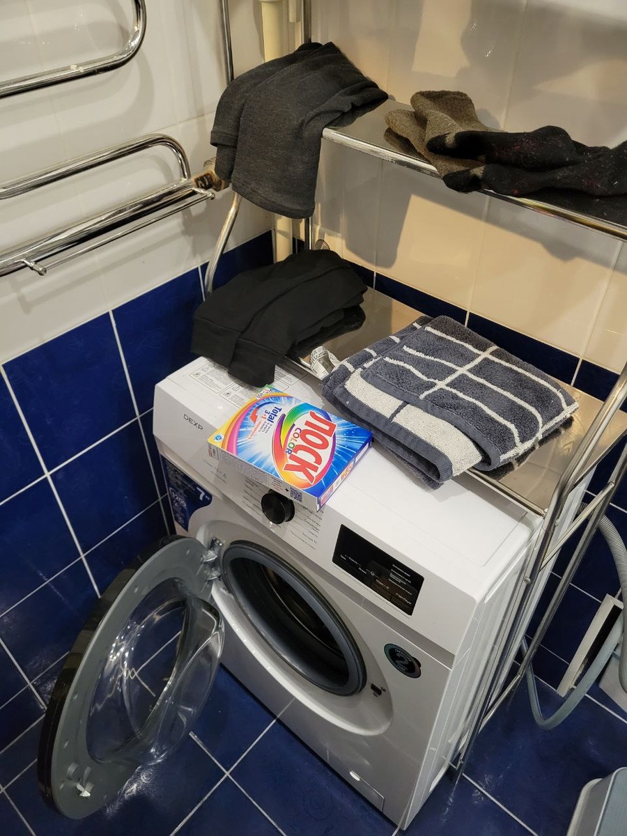 Спасибо создателям стиральной машины. За 6 часов можно обновить и сделать чистым второй комплект одежды