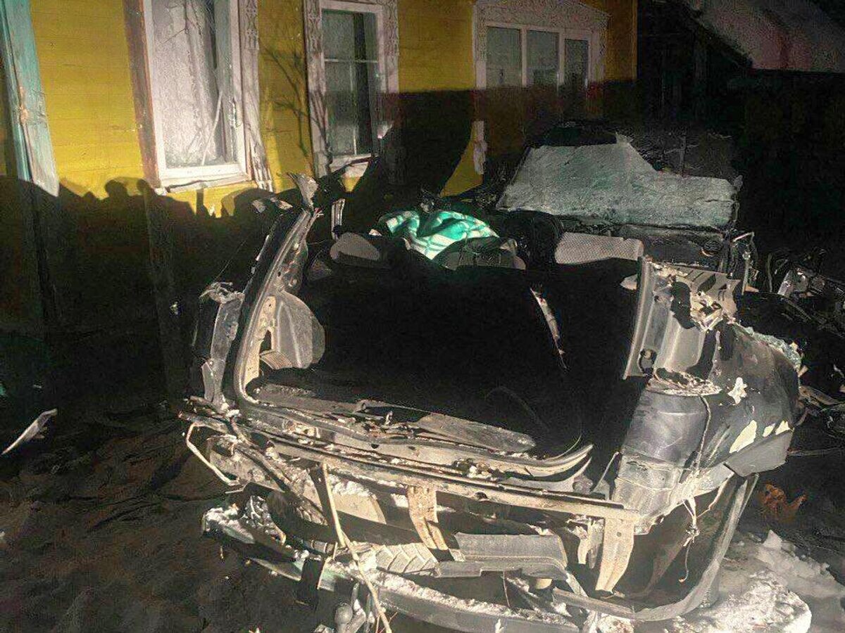    ДТП в Красноборском муниципальном округе Архангельской области | © Фото : Госавтоинспекция Архангельской области/Telegram