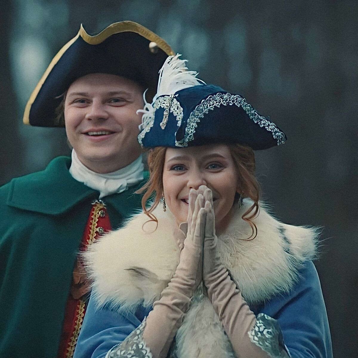 кадр из сериала "Елизваета" 2021 Елизавета Петровна и Михаил Воронцов