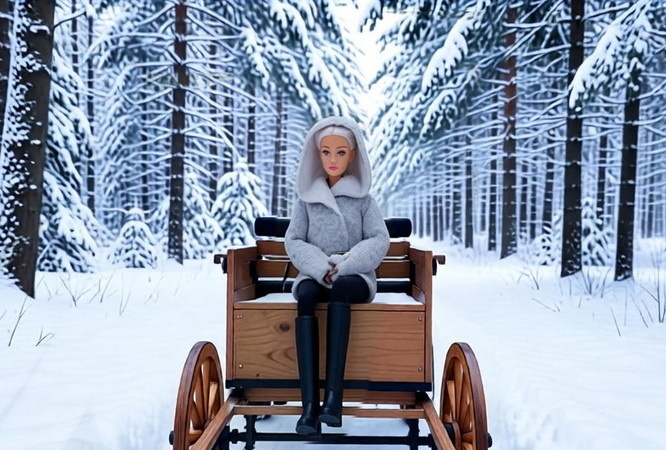 Сидит. Едет. )))