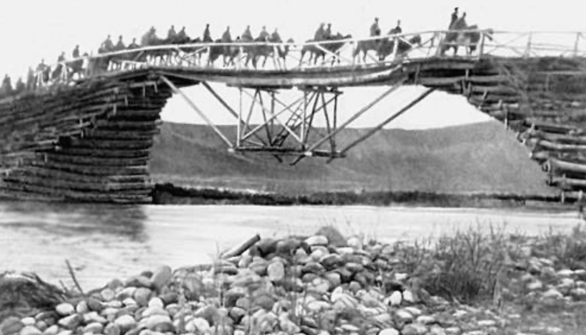 Переход Красной армии через р. Душанбинка