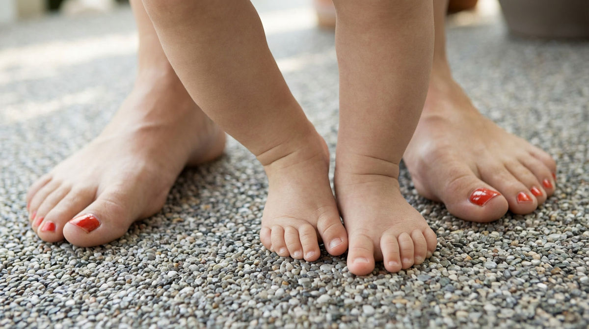 Каменный ковёр у бассейна