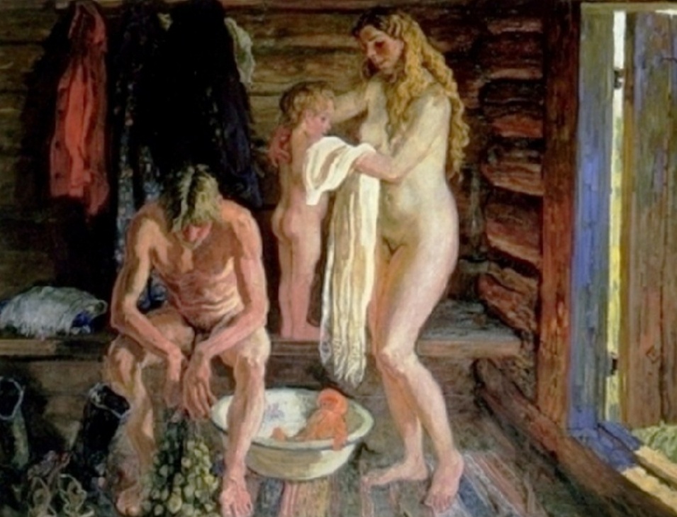 Картина "Семейная баня" Алексей и Сергей Ткачевы