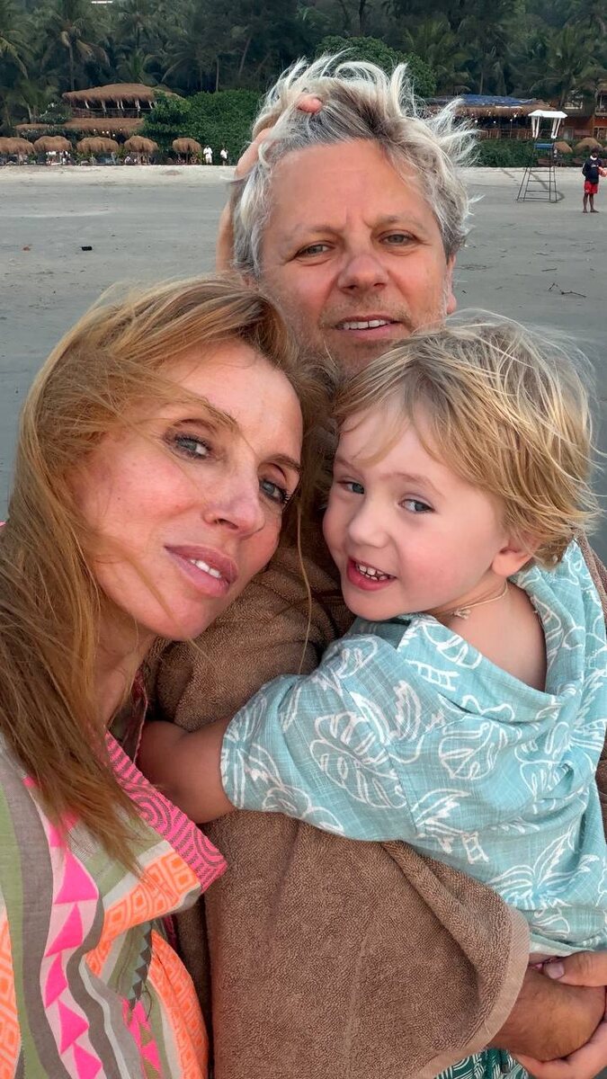 Светлана Бондарчук с мужем и сыном Петей