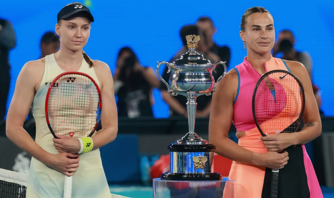 Елена Рыбакина и Арина Соболенко перед финал Australian Open. Фото: соцсети