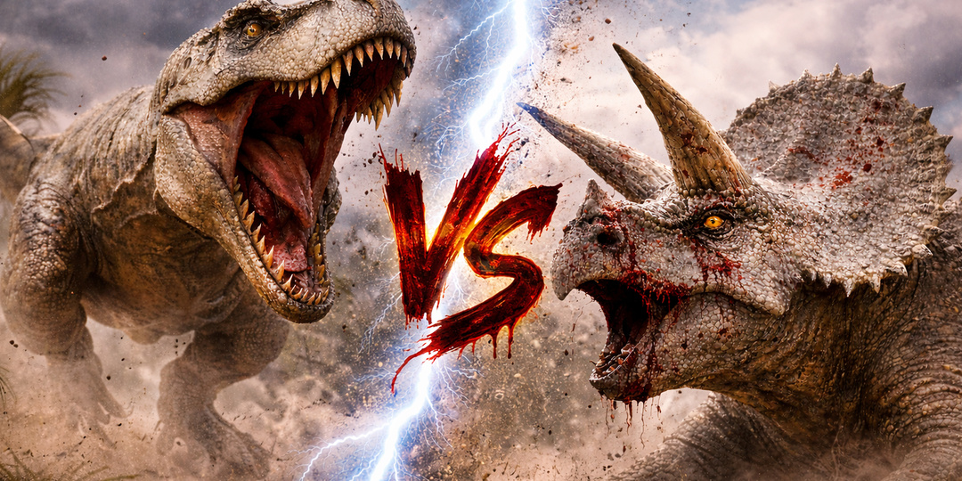 СРАЖЕНИЯ ДИНОЗАВРОВ: Тираннозавр против Трицератопса — кто победил на самом деле?
