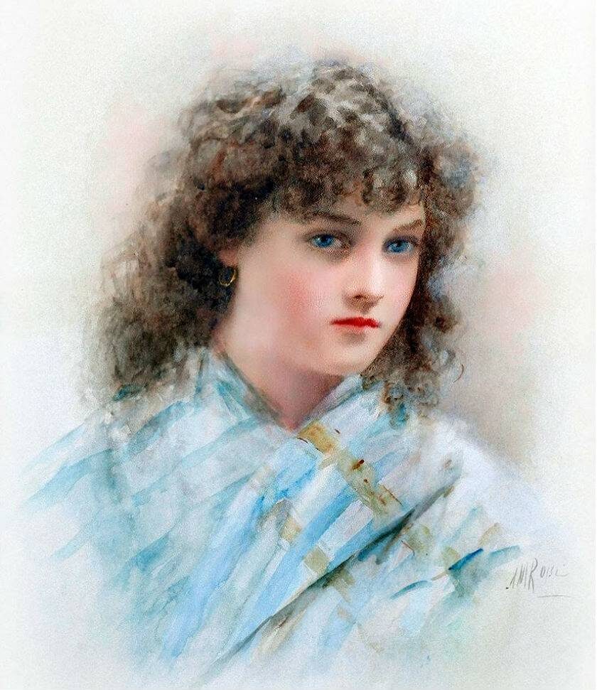 Александр Марк Росси, "Портрет итальянской девушки"