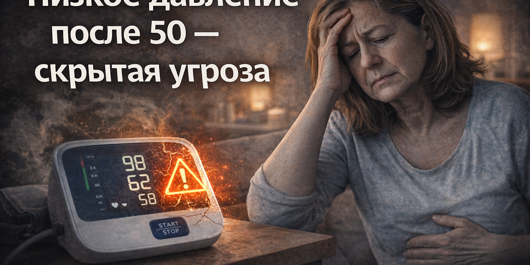 Почему низкое давление после 50 лет - это не мелочь, а реальный риск?