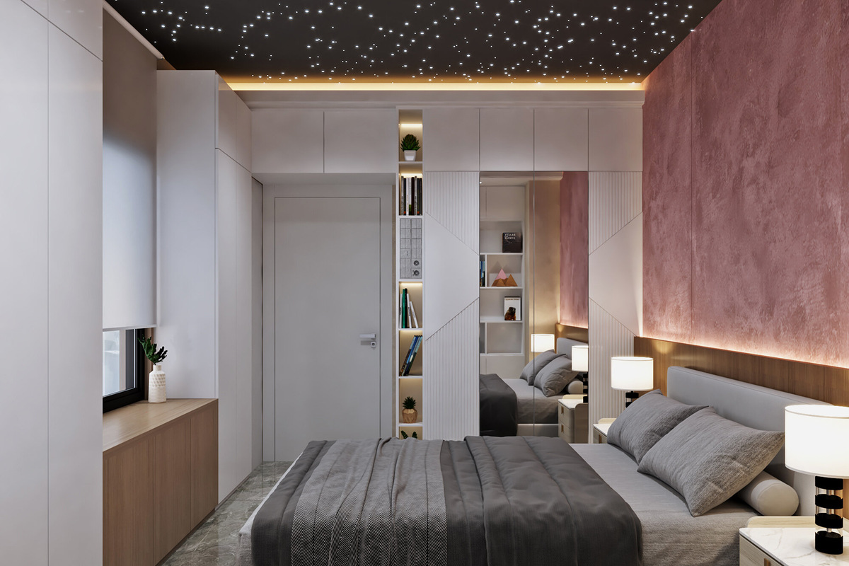 Спальня в современном стиле. Фото: mdyounus16 / Shutterstock / Fotodom