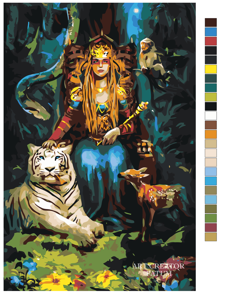 Императрица картина по номерам