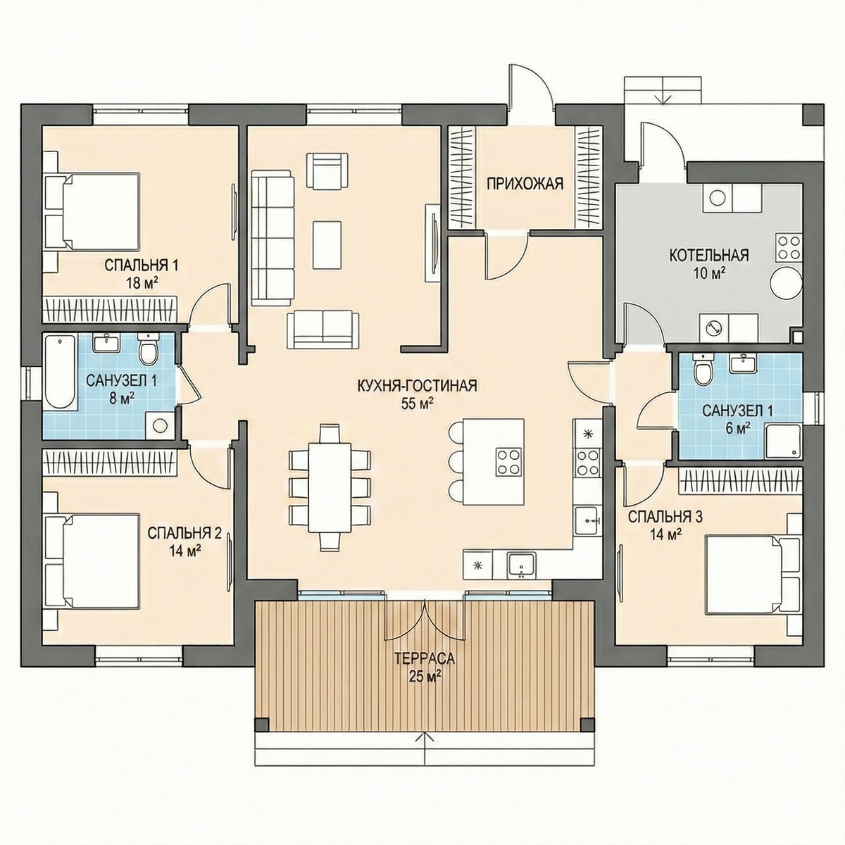 Пример плана дома