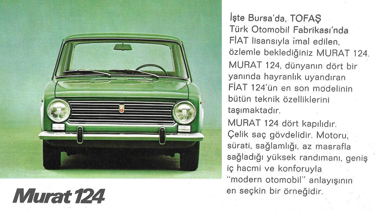 В Турции 124-й выпускали под маркой Tofas Murat