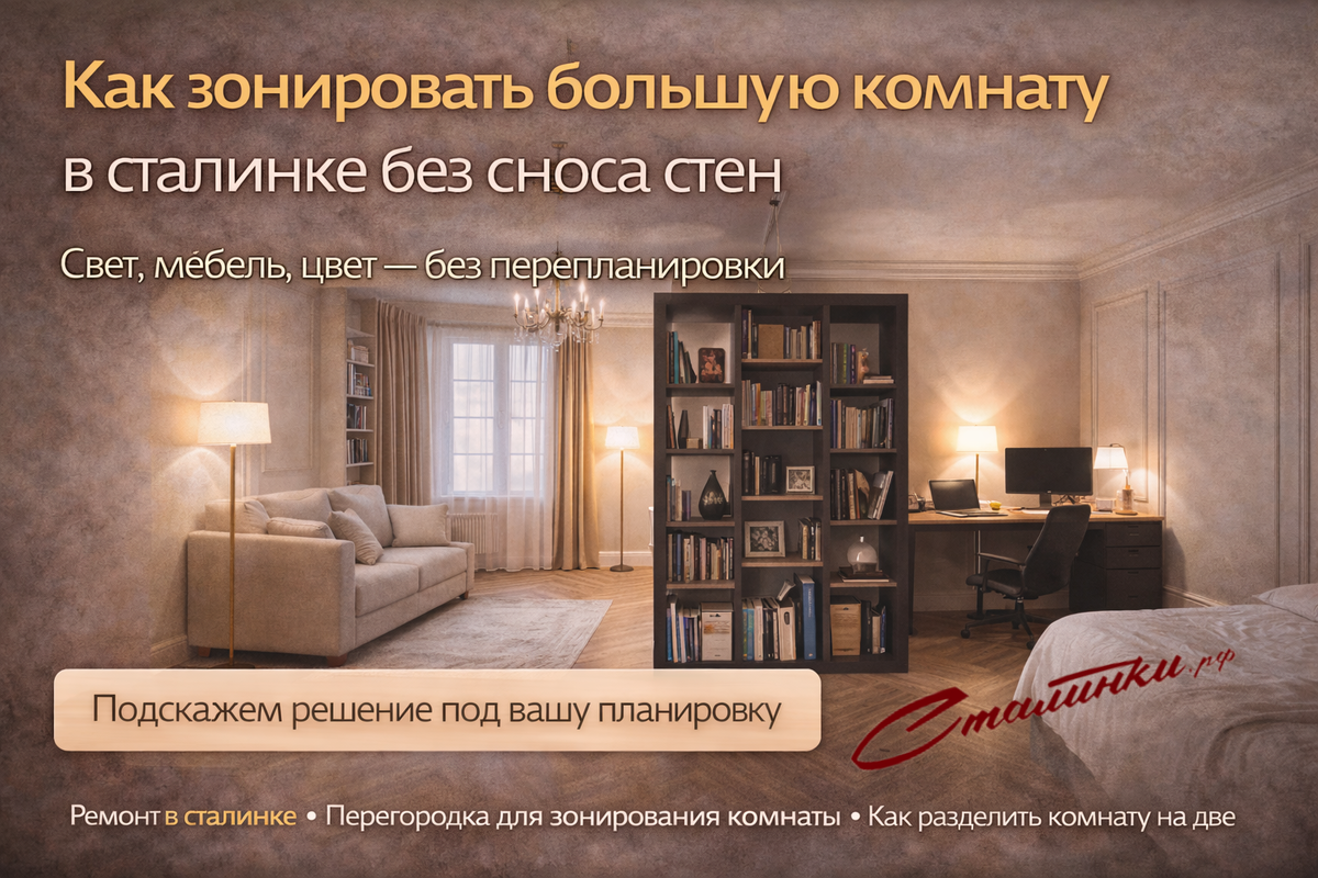 Как зонировать комнату - Сталинки.рф