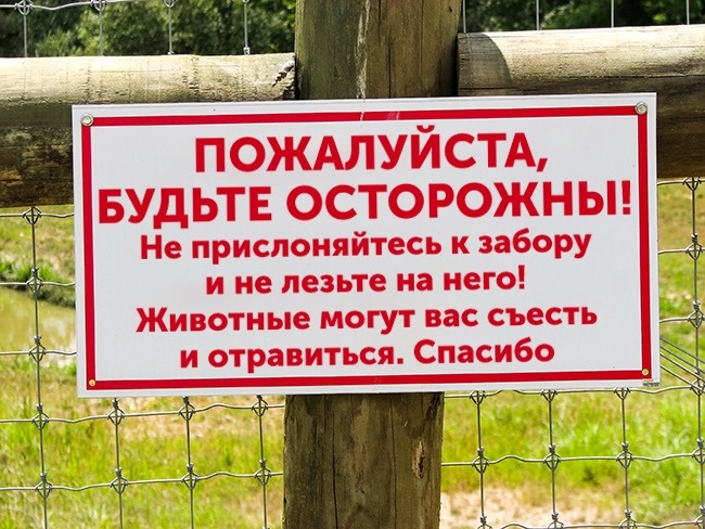 20 знаков и табличек с объявлениями, вызывающих недоумение и восторг одновременно