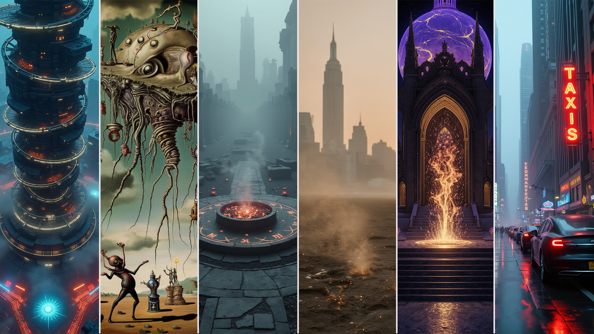 Иллюстрации к циклу «Синтетическая утопия: за гранью кода»