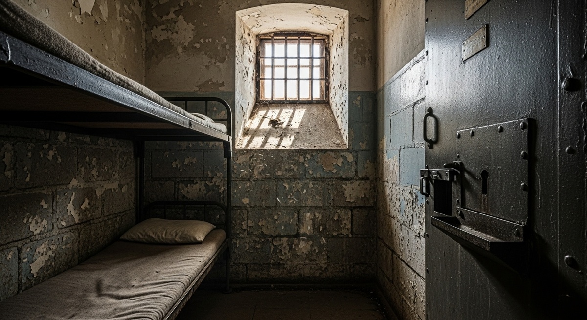 В таких камерах сидели по 2-4 человека. Главным испытанием была не теснота, а «звонкая тишина» — месяцами люди слышали только шаги конвоира в коридоре и лязг засовов.