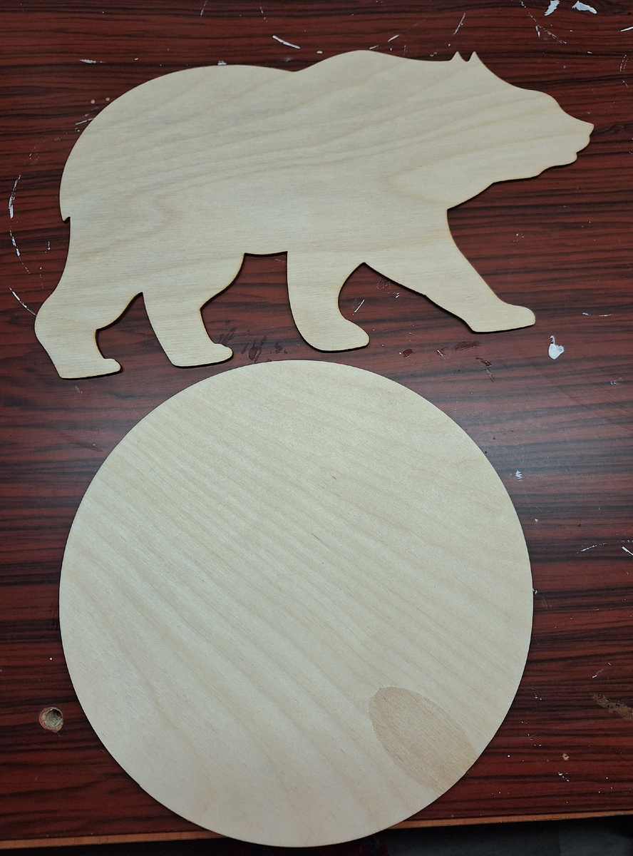 Заготовка медведь и планета земля)))